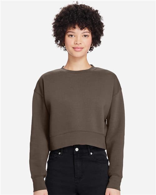 Lane Seven Women's Relaxed Cropped Crewneck Sweatshirt