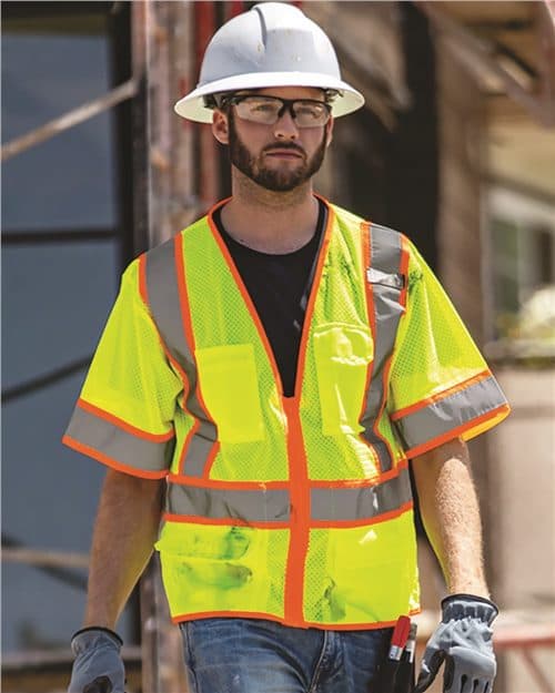 Kishigo Unisex Ultra-Cool™ Six-Pocket Mesh Surveyor’s Vest