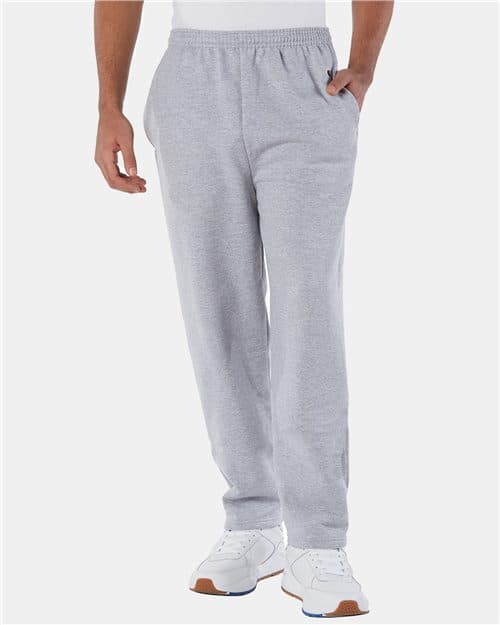 Champion Unisex Powerblend® Open-Bottom Sweatpants with Pockets
