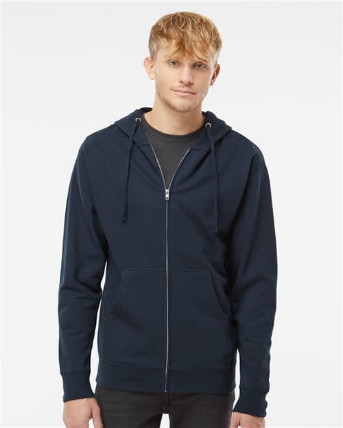 Independent Trading Co. Unisex Midweight Full-Zip Hooded Sweatshirt