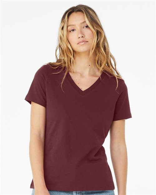 BELLA + CANVAS Women’s Relaxed Jersey V-Neck Tee