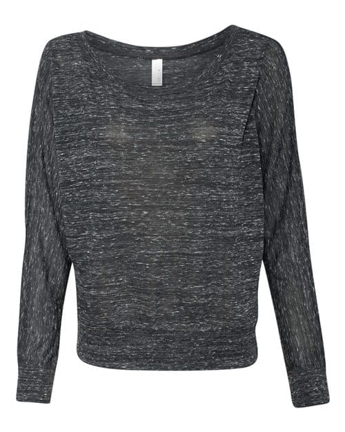 BELLA + CANVAS Women’s Flowy Off Shoulder Long Sleeve Tee
