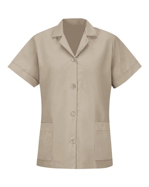 Red Kap Women's Loose Fit Short Sleeve Button Smock