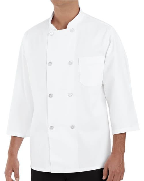 Chef Designs Three-Quarter Sleeve Chef Coat