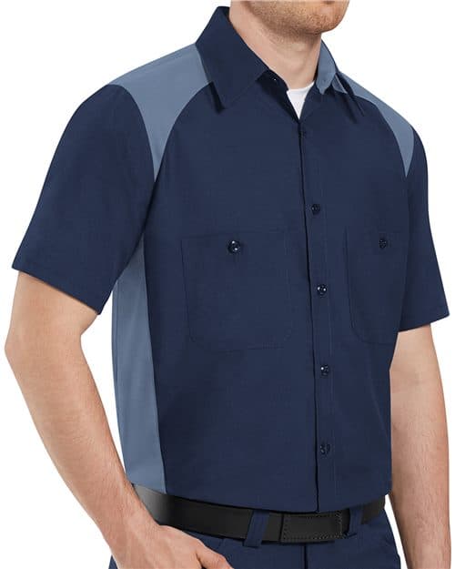 Red Kap Men's Short Sleeve Motorsports Shirt