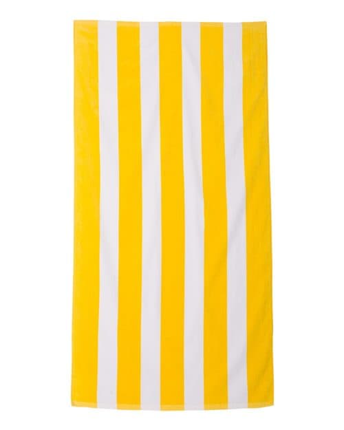 Carmel Towel Company Cabana Stripe Velour Beach Towel