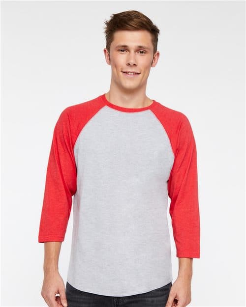 LAT Unisex Baseball Fine Jersey Three-Quarter Sleeve Tee