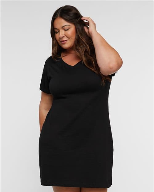 LAT Women's Fine Jersey V-Neck Coverup