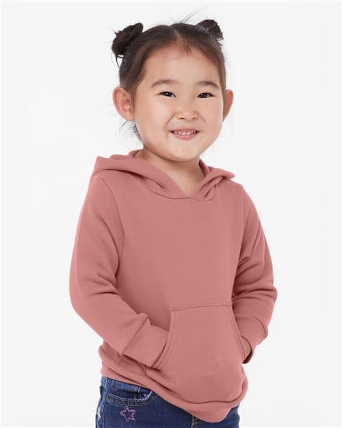 BELLA + CANVAS Toddler Sponge Fleece Pullover Hoodie Sweatshirt