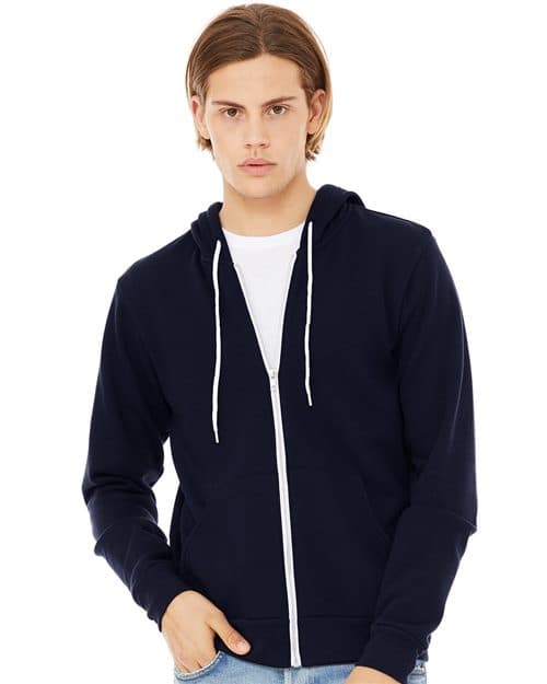BELLA + CANVAS Unisex Sponge Fleece Full-Zip Hoodie Sweatshirt