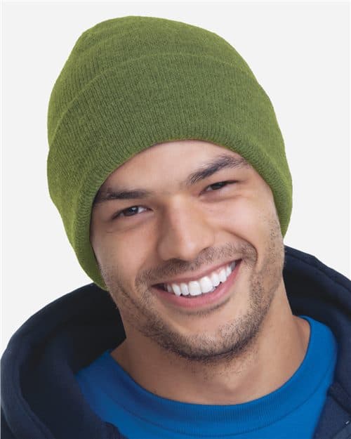 Bayside USA-Made 12'' Knit Cuffed Beanie