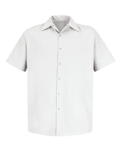 Red Kap Men's Specialized Short Sleeve Pocketless Work Shirt