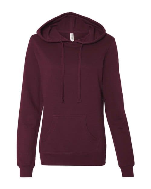 Independent Trading Co. Women's Junior Fit Heavenly Fleece Lightweight Hooded Sweatshirt