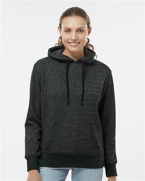 J. America Women’s Glitter French Terry Hooded Sweatshirt
