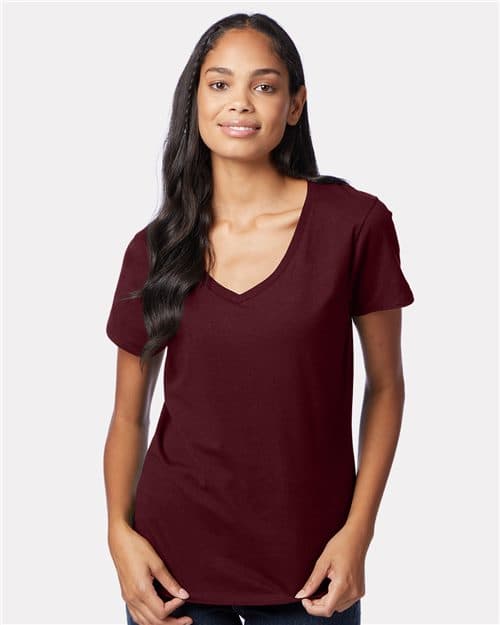 Hanes Women's Perfect-T V-Neck T-Shirt