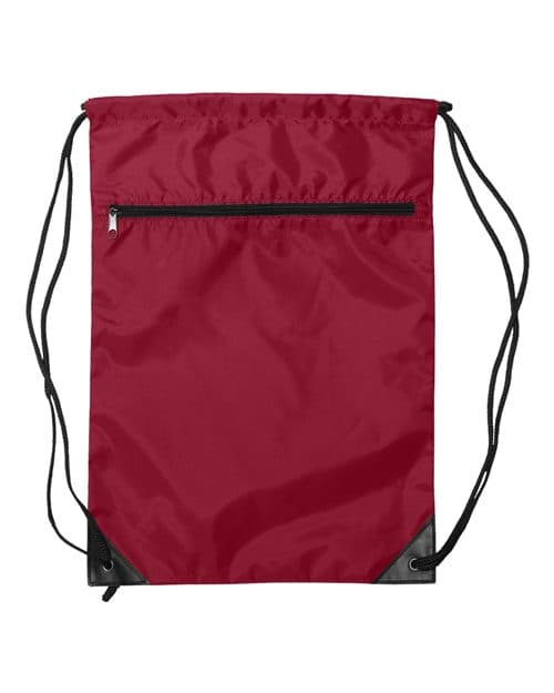Liberty Bags Zippered Drawstring Backpack