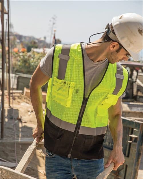 Kishigo Unisex Black Bottom Mesh Class 2 Vest