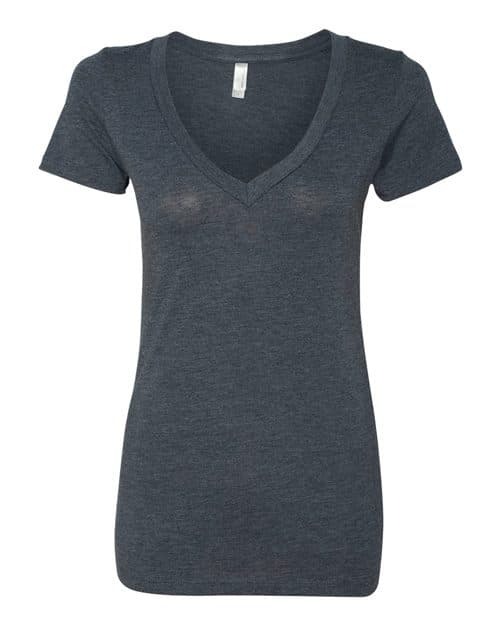 Next Level Women’s Triblend Deep V-Neck T-Shirt