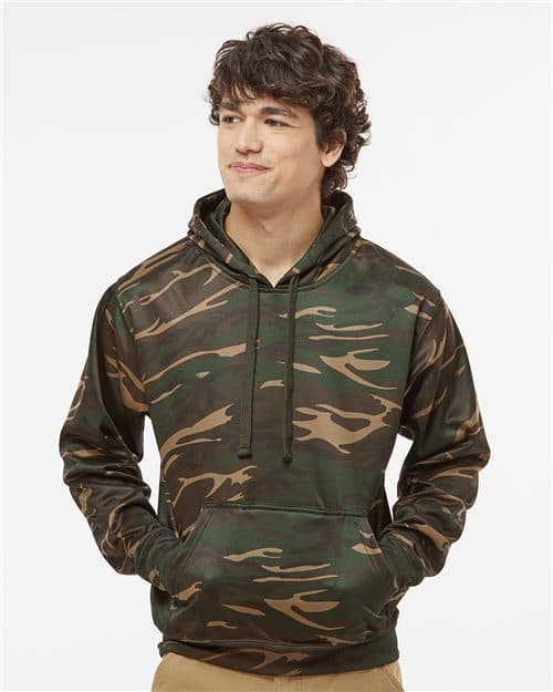 J. America Men's Polyester Tailgate Hooded Sweatshirt