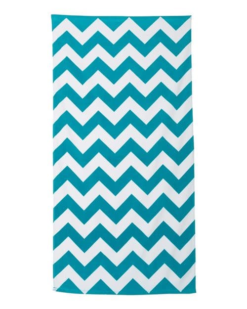 Carmel Towel Company Chevron Velour Beach Towel
