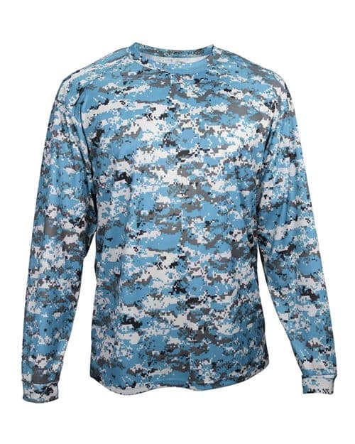 Badger Men's Digital Camo Long Sleeve T-Shirt