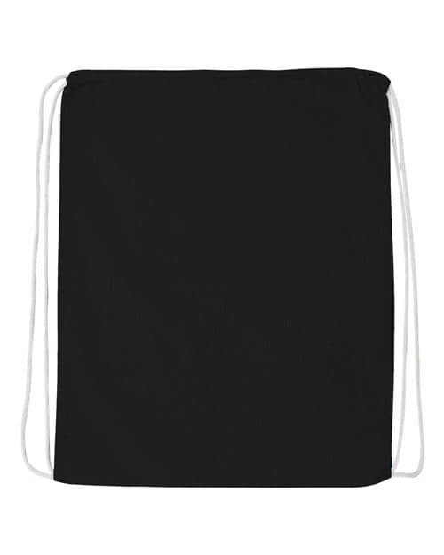 Q-Tees Economical Cotton Drawstring Bag