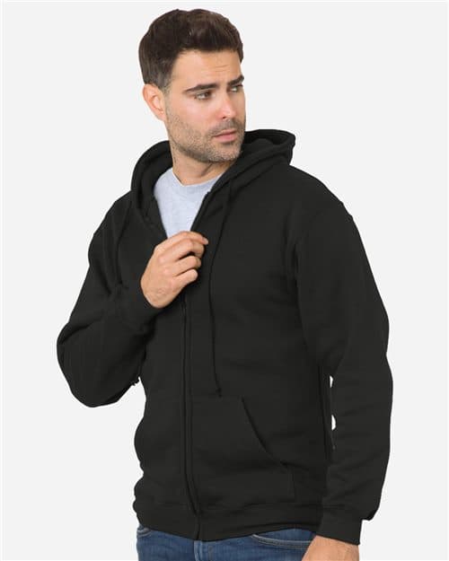 Bayside Unisex USA-Made Full-Zip Hooded Sweatshirt