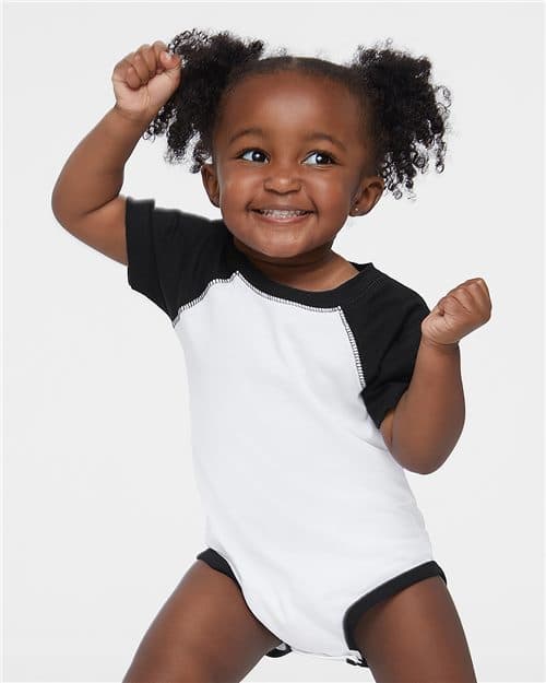 Rabbit Skins Infant Baseball Fine Jersey Bodysuit