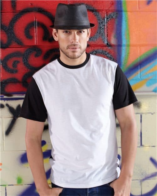 SubliVie Men's Blackout Polyester Sublimation Tee