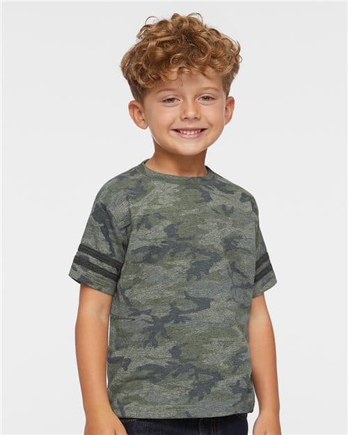 Rabbit Skins Toddler Football Fine Jersey Tee