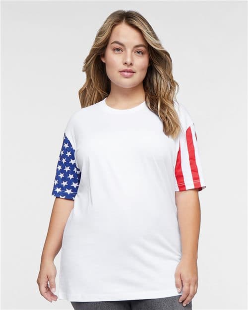 Code Five Unisex Stars & Stripes Tee