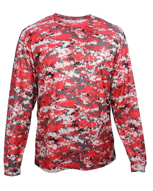 Badger Youth Digital Camo Long Sleeve T-Shirt