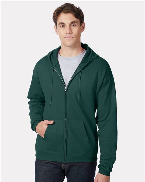 Hanes Unisex EcoSmart® Full-Zip Hooded Sweatshirt