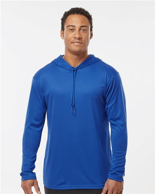 Badger Unisex B-Core Hooded Long Sleeve T-Shirt