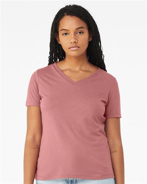 BELLA + CANVAS Women's Relaxed Triblend V-Neck Tee