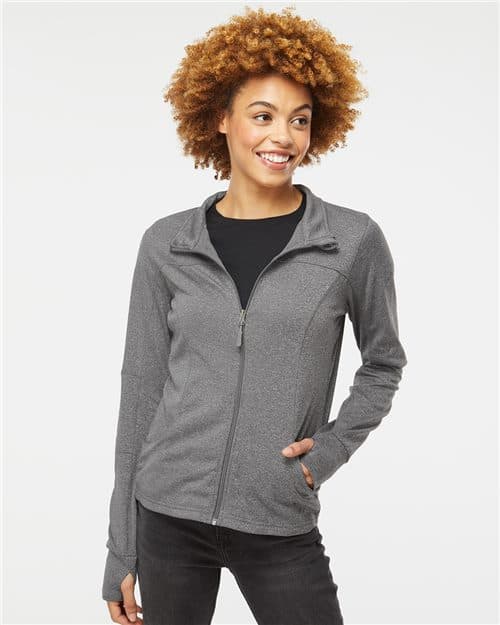 Independent Trading Co. Women's Poly-Tech Full-Zip Track Jacket