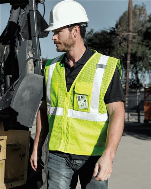 Kishigo Unisex Clear ID Vest with Zipper Closure