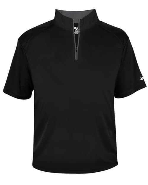 Badger Men's B-Core Short Sleeve Quarter-Zip