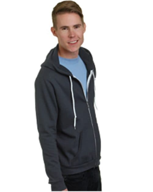 Bayside Unisex USA-Made Full-Zip Fleece HoodedSweatshirt