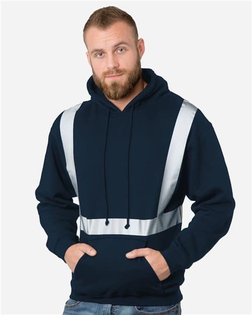 Bayside Unisex USA-Made Hi-Visibility Hooded Sweatshirt