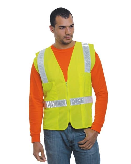 Bayside Unisex USA-Made ANSI Surveyor's Vest Class 2