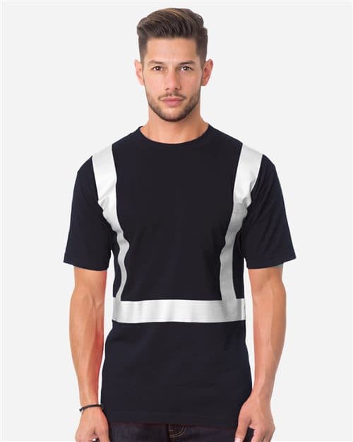 Bayside Unisex USA-Made High Visibility Pocket T-Shirt