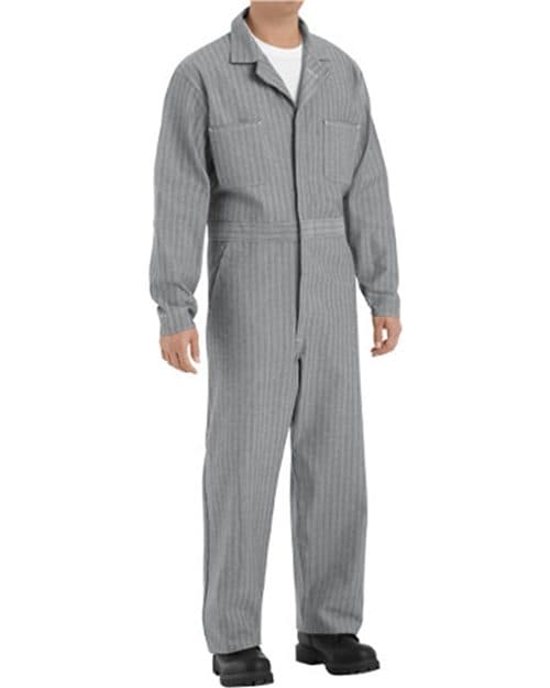 Red Kap Men's Button-Front Cotton Coverall