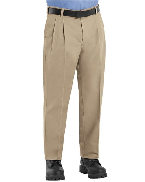 Red Kap Men's Pleated Twill Slacks