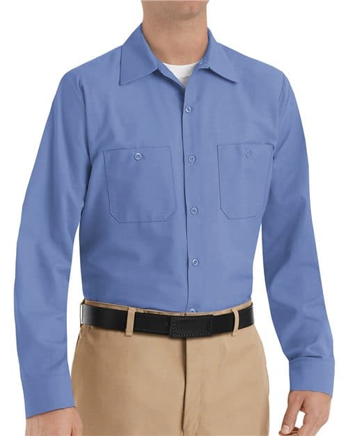 Red Kap Men's Tall Industrial Long Sleeve Work Shirt