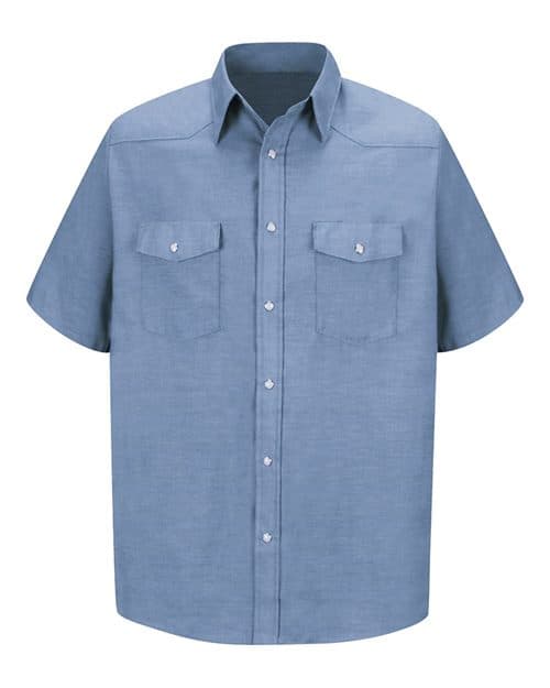 Red Kap Men's Tall Deluxe Western Style Short Sleeve Shirt