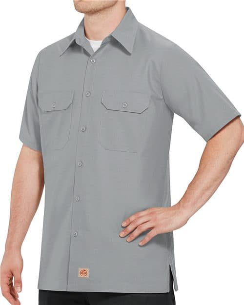 Red Kap Men's Tall Ripstop Short Sleeve Work Shirt