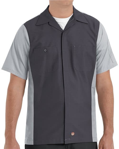 Red Kap Men's Tall Short Sleeve Automotive Crew Shirt