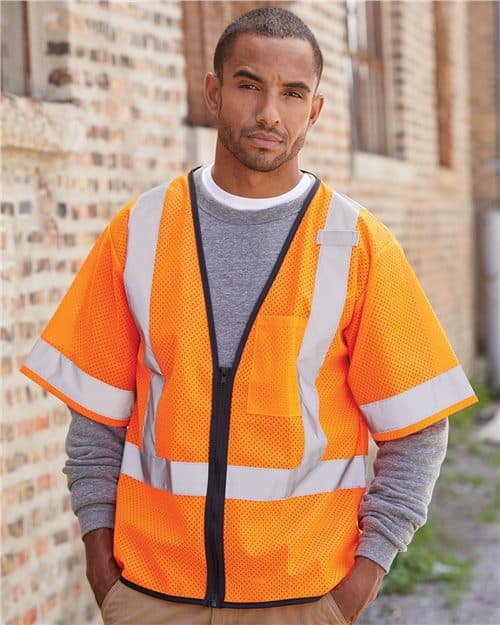 Kishigo Unisex Economy Single Pocket Zipper Vest