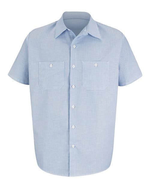 Red Kap Men's Industrial Stripe Work Shirt